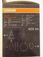 OSRAM 4.5W VİNTAGE 1906 LED EDİSON  RUSTİK LED AMPUL ( 4 ADET )