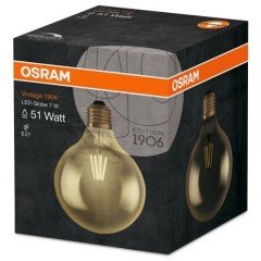 Osram Vintage 1906 Globe 7W 2400K Led Ampul Sarı Işık   (4 Adet)