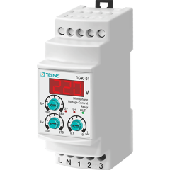 TENSE - DGK-01 Dijital Ayarlı Aşırı ve Düşük Monofaze Gerilim Kontrol Rölesi