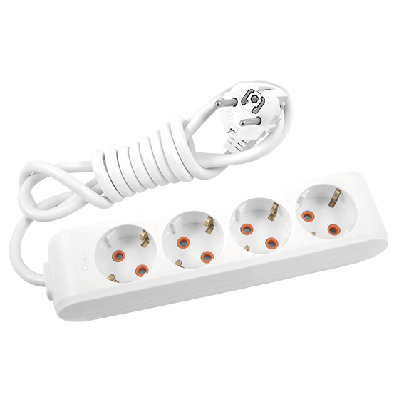 Viko Multi-Let 4Lü Topraklı Ç.K Klemens 2mt Priz 90113402