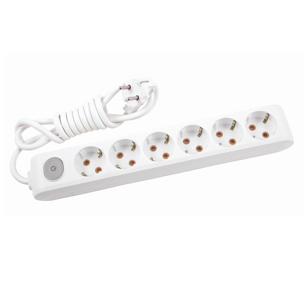 Viko Multi-Let 6Lı Anahtar-Topraklı Kablolu Ç.K 5m Priz 90117605