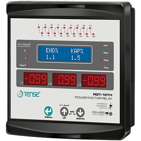 TENSE - Reaktif Güç Kontrol Rölesi RGT-18TH