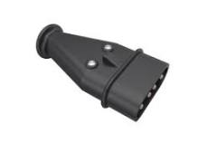 BEMİS - Yassı Düz Fiş (3P+E) Siyah