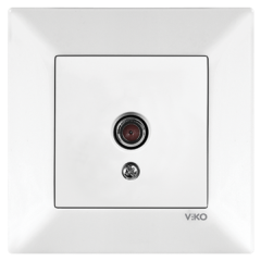 VİKO - Karre-Meridian Beyaz Tv Prizi Dirençsiz