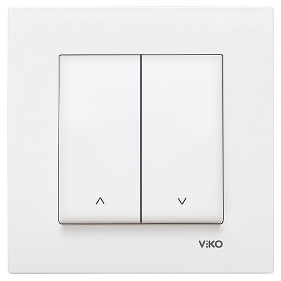 VİKO - Karre-Meridian Beyaz Komutatör Veavien Mekanizma