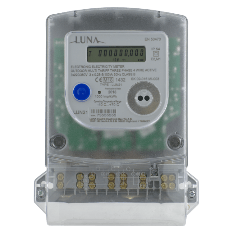 LUNA - Trifaze Sayaç 3X5-(100) Lun21