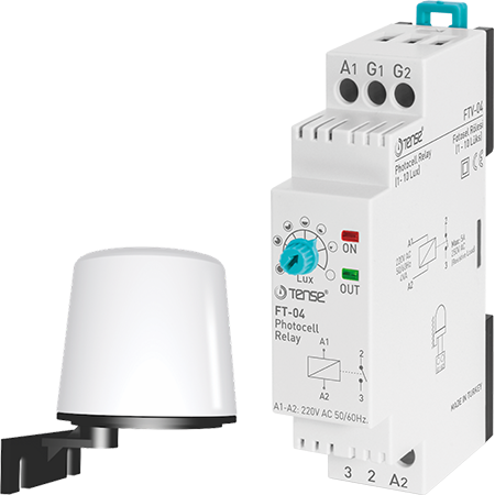 TENSE - Fotosel Röle V-Otomat Tipi 5A/250V AC FTV-04